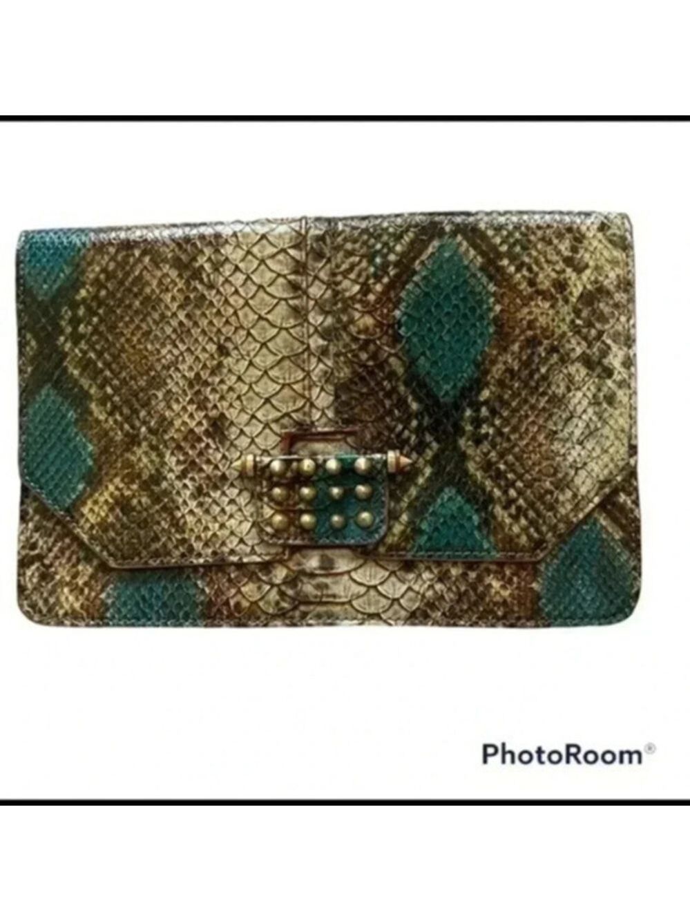 Rachel Roy  Faux Snakeskin Python Clutch